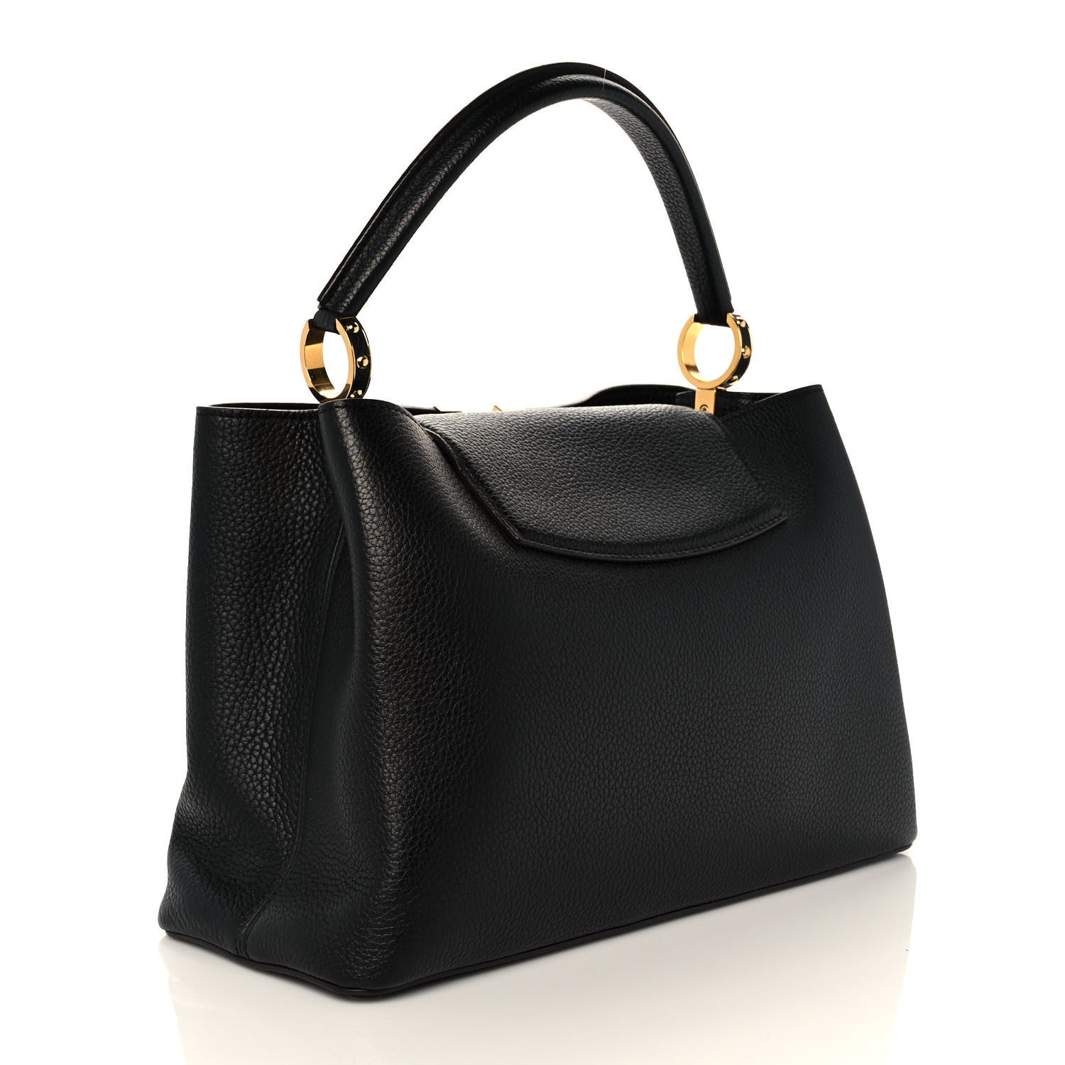 Louis Vuitton Taurillon Capucines GM Black 3 of 10