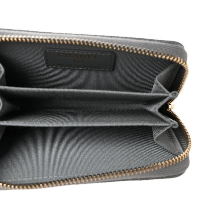 Chanel Caviar Quilted Zip Coin Purse Grey 5 of 10
