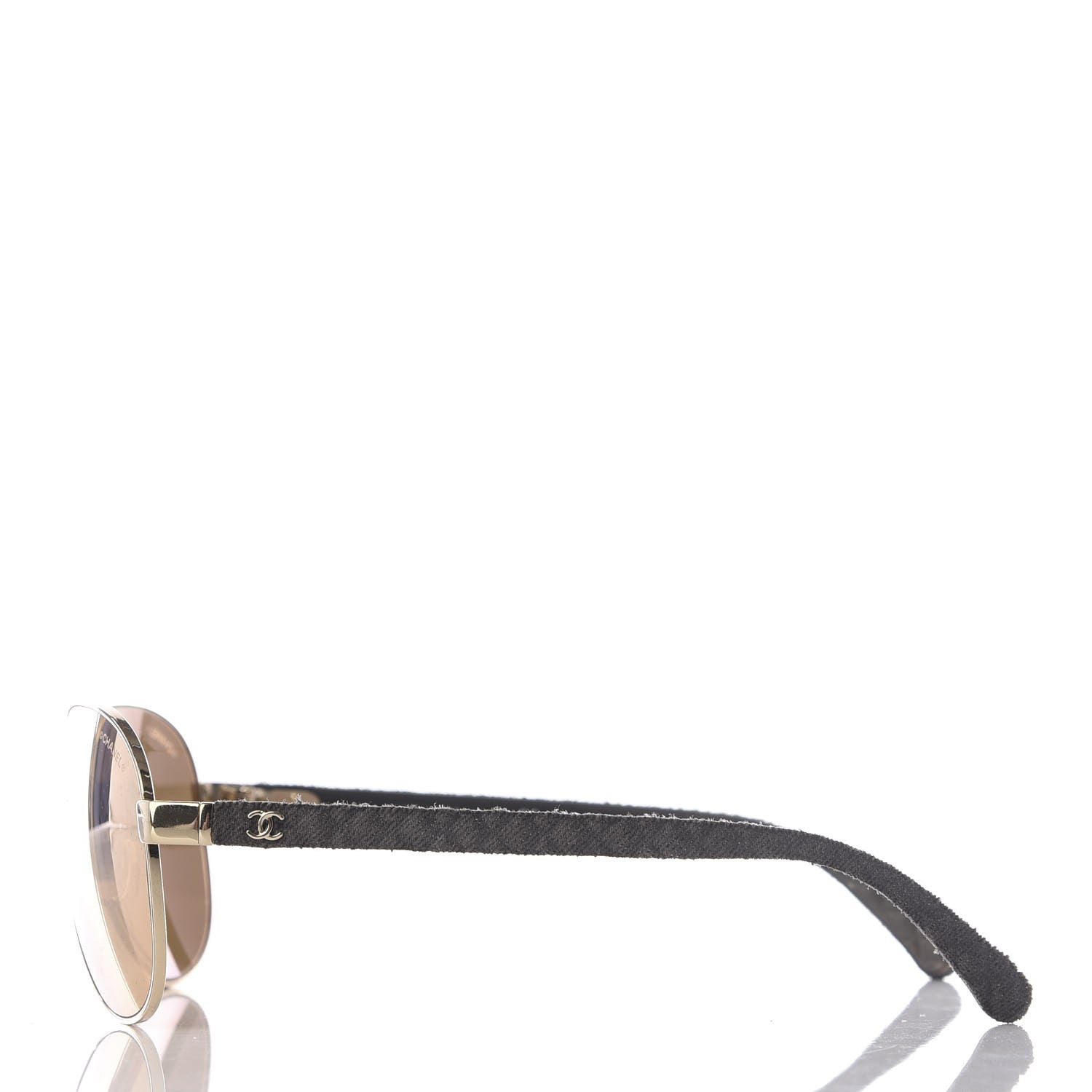 Chanel Pilot Quilting Sunglasses 4207 Gold 3 of 6