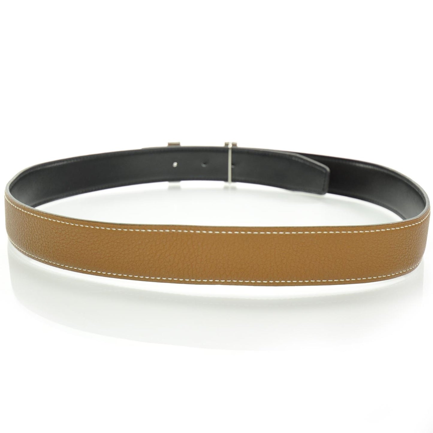 Leather Enamel H Reversible Belt 85