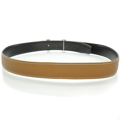 Hermes Leather Enamel H Reversible Belt 85 4 of 8