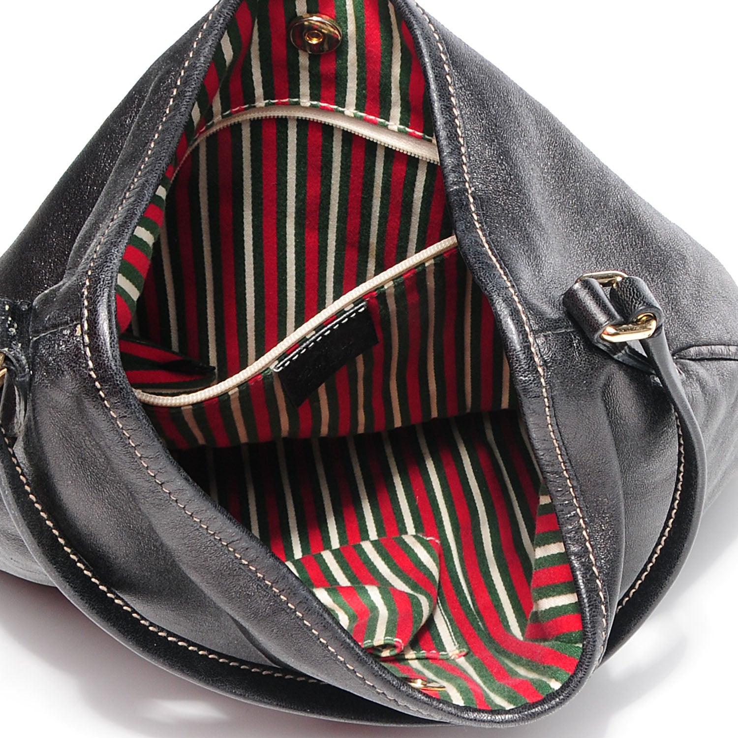 Gucci Leather New Britt Medium Hobo Black 5 of 9