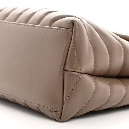 Saint Laurent Calfskin Y Quilted Monogram Medium Loulou Chain Satchel Dark Beige 11 of 11