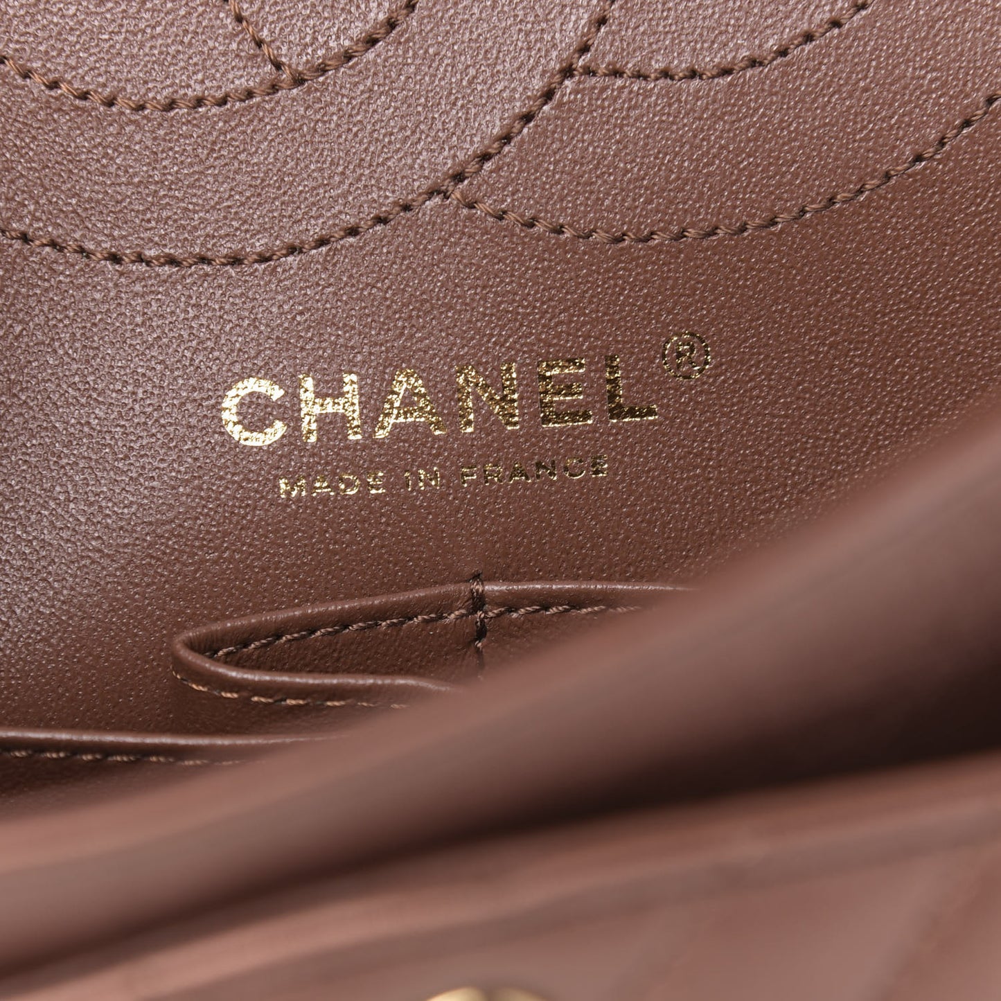 Metallic Aged Calfskin Chevron Quilted 2.55 Reissue 225 Flap Bronze