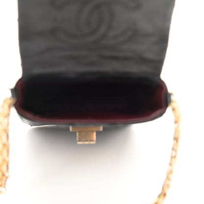 Chanel Aged Calfskin Quilted 2.55 Reissue Phone Case Black 4 of 11