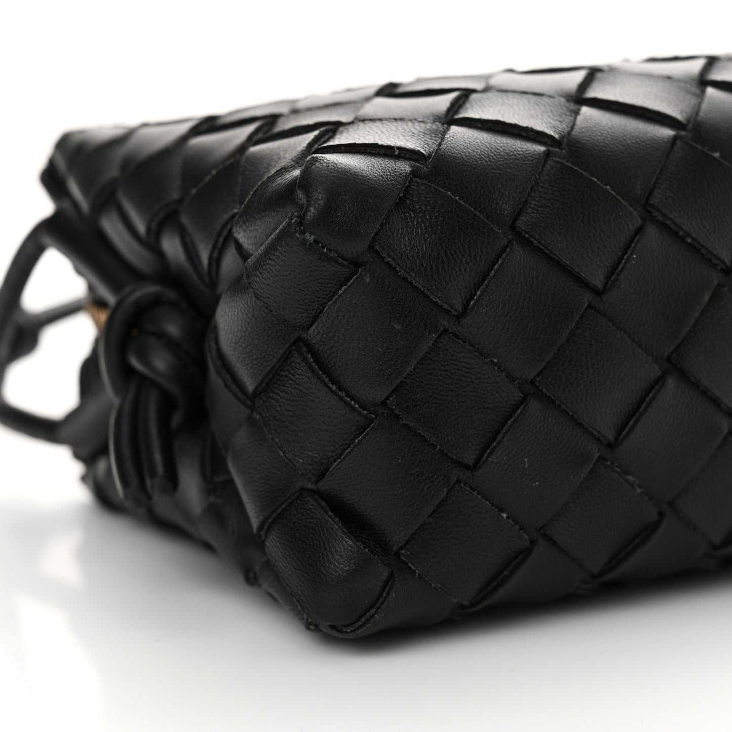 Nappa Intrecciato Mini Loop Camera Bag Black