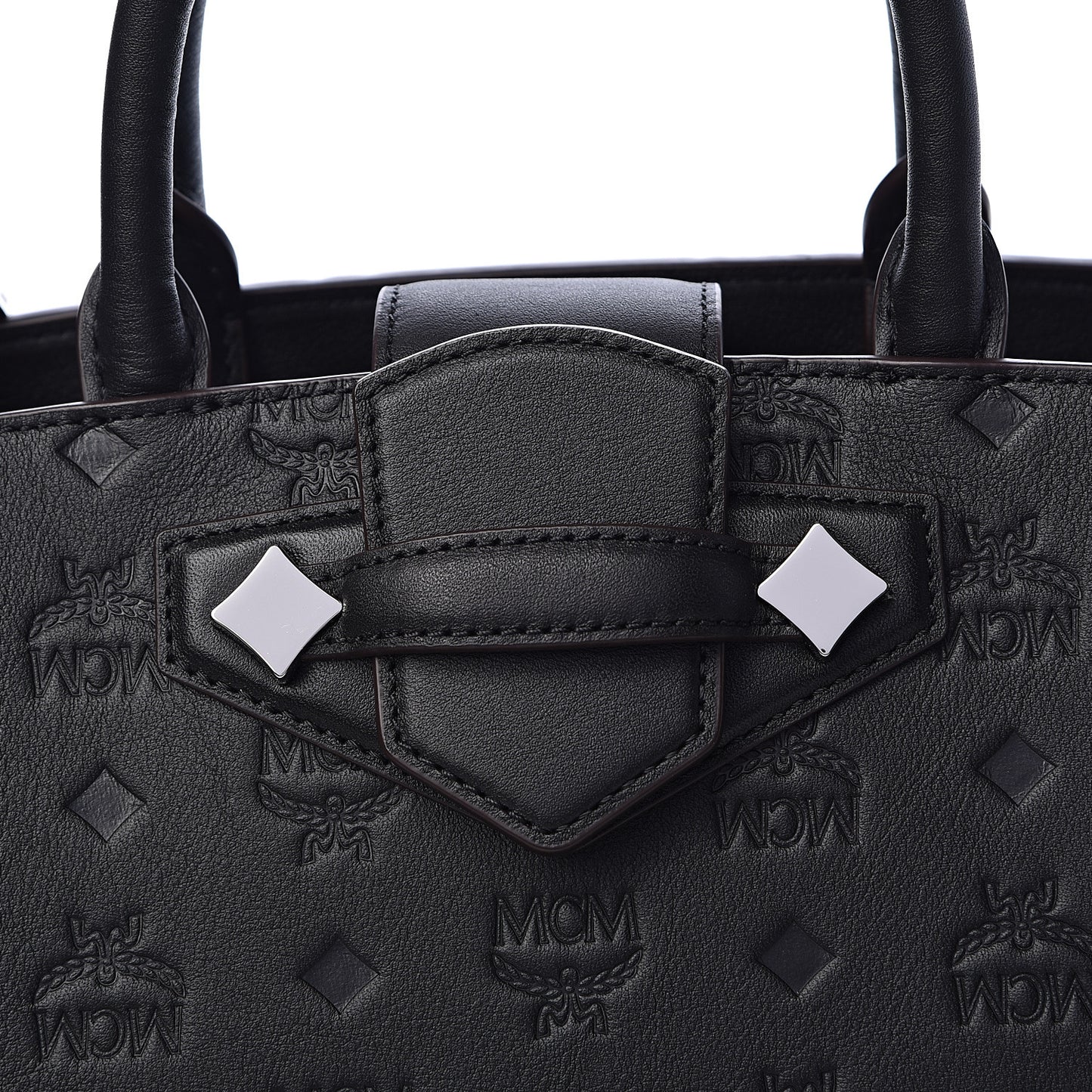 Calfskin Ottomar Monogram Medium Essential Tote Black