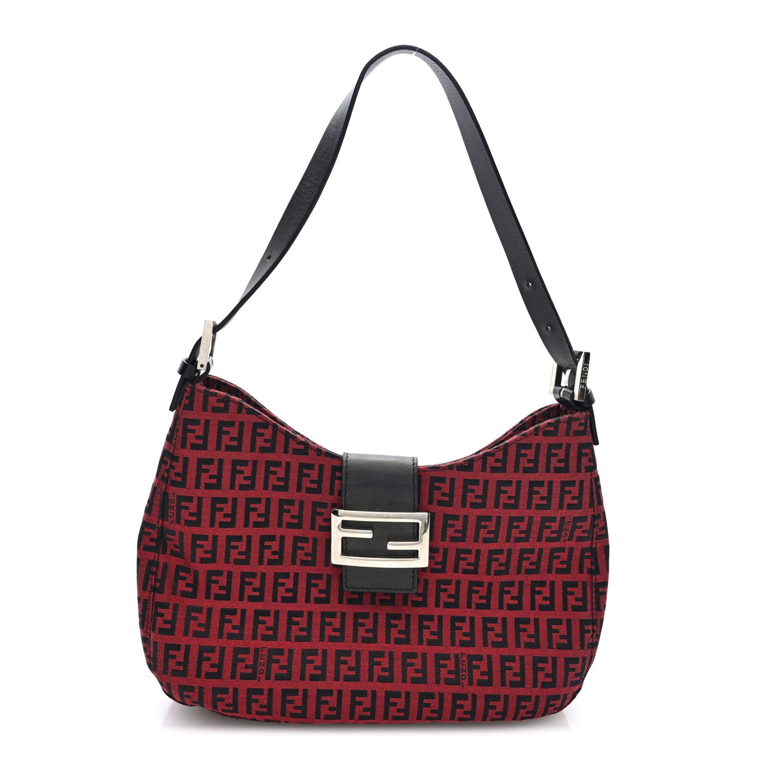 Fendi Zucchino Hobo Red 1 of 9