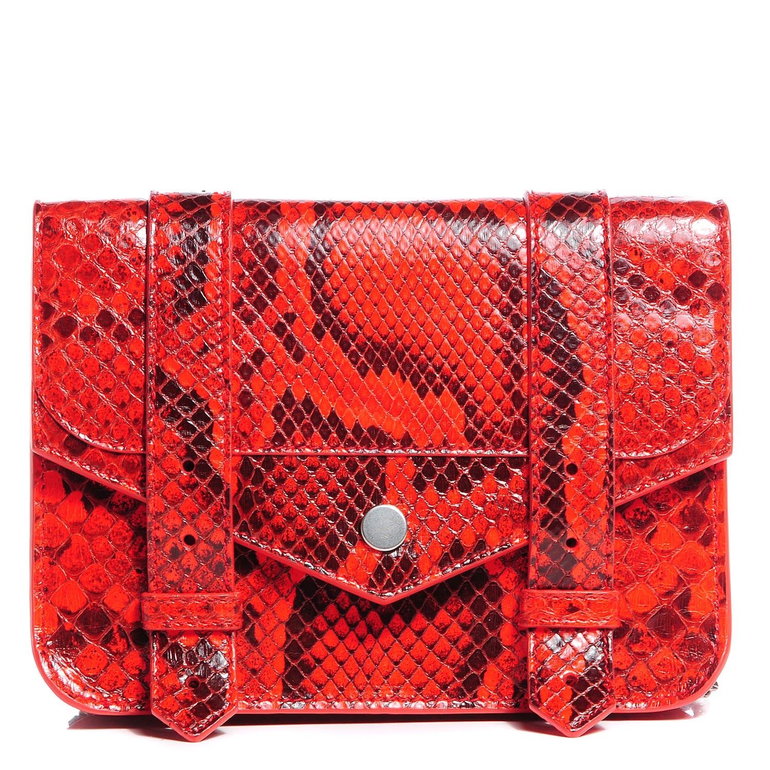 Proenza Schouler Python PS1 Large Chain Wallet Poppy 1 of 6