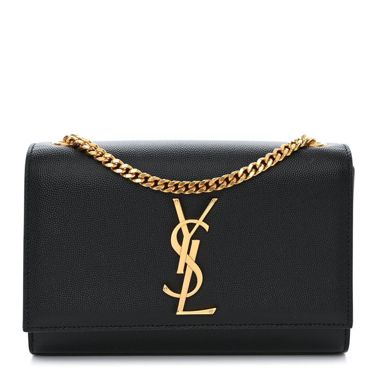 Grain De Poudre Small Classic Monogram Kate Satchel Black