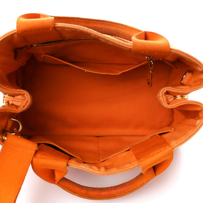 Prada Canapa Small Logo Tote Papaya 5 of 15