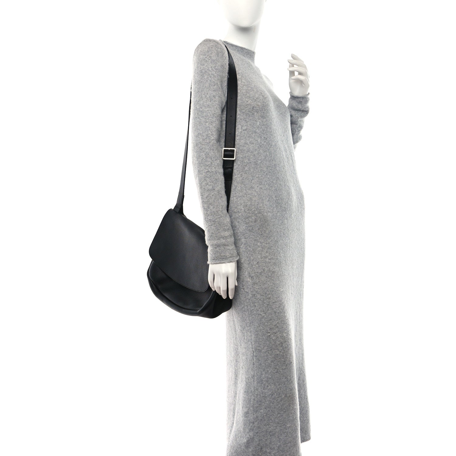 The Row Calfskin Small Mail Bag Black 2 of 9