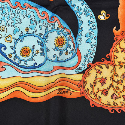 Hermes Silk De Tout Coeur Scarf 90 5 of 8