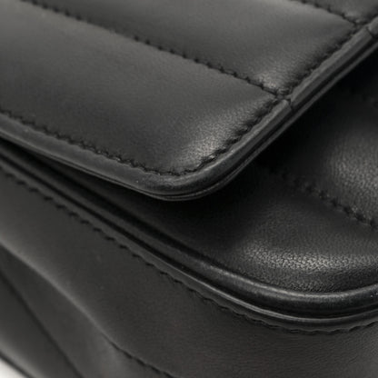 Saint Laurent Lambskin Matelasse Monogram Small Vicky Chain Bag Black 13 of 15