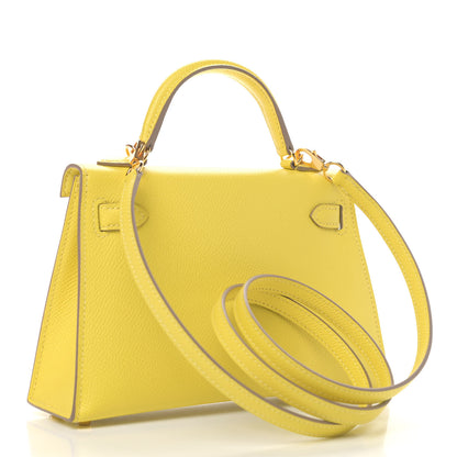 Hermes Epsom Mini Kelly Sellier 20 Lime 2 of 11