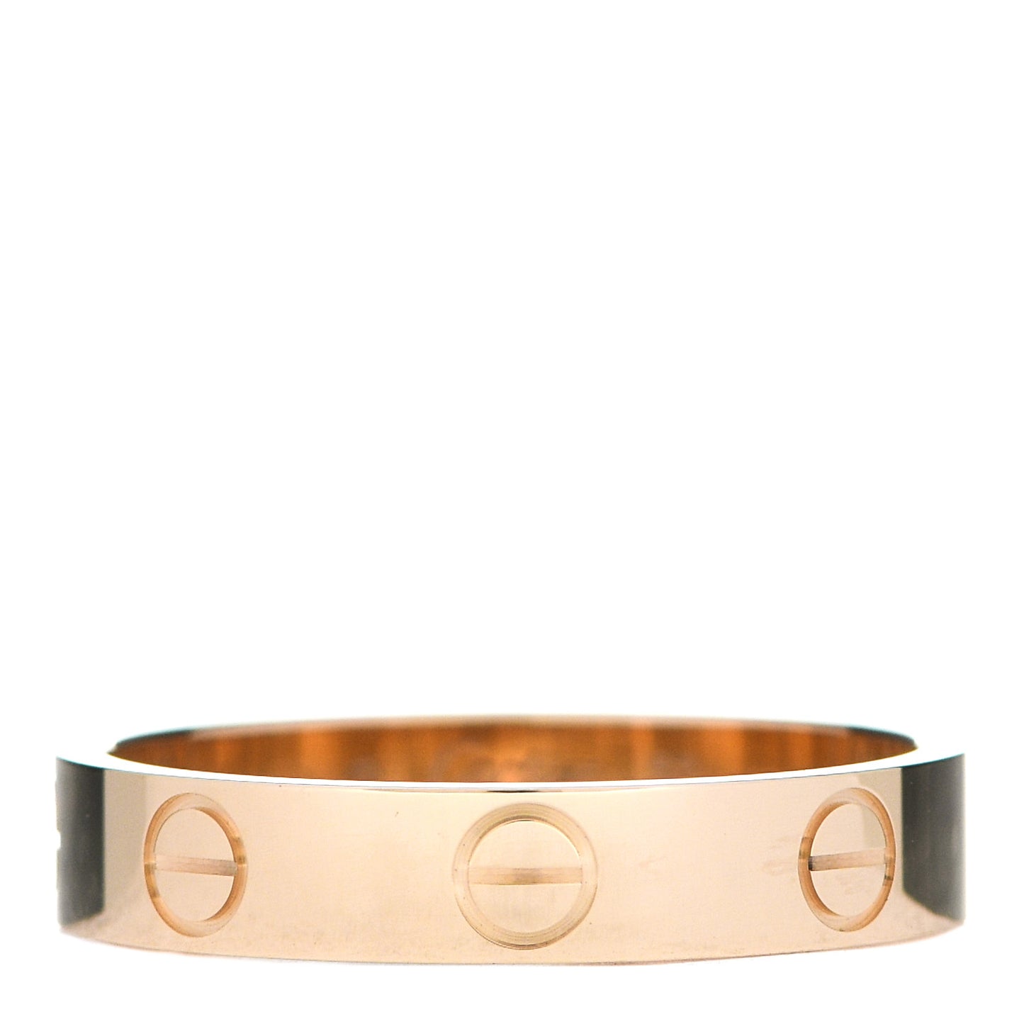 18K Yellow Gold 3.5mm LOVE Wedding Band Ring 52 6