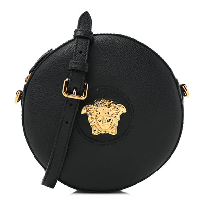 Versace Calfskin La Medusa Round Camera Bag Black 1 of 8