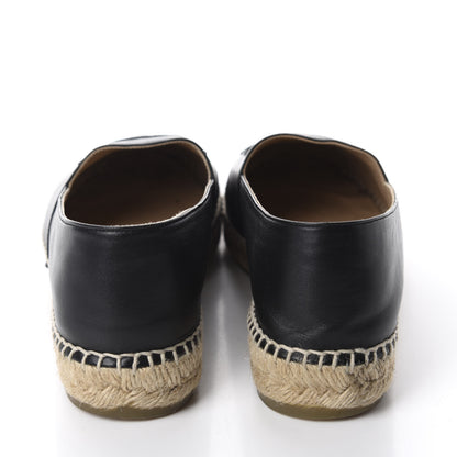 Chanel Lambskin CC Espadrilles 40 Black 5 of 13