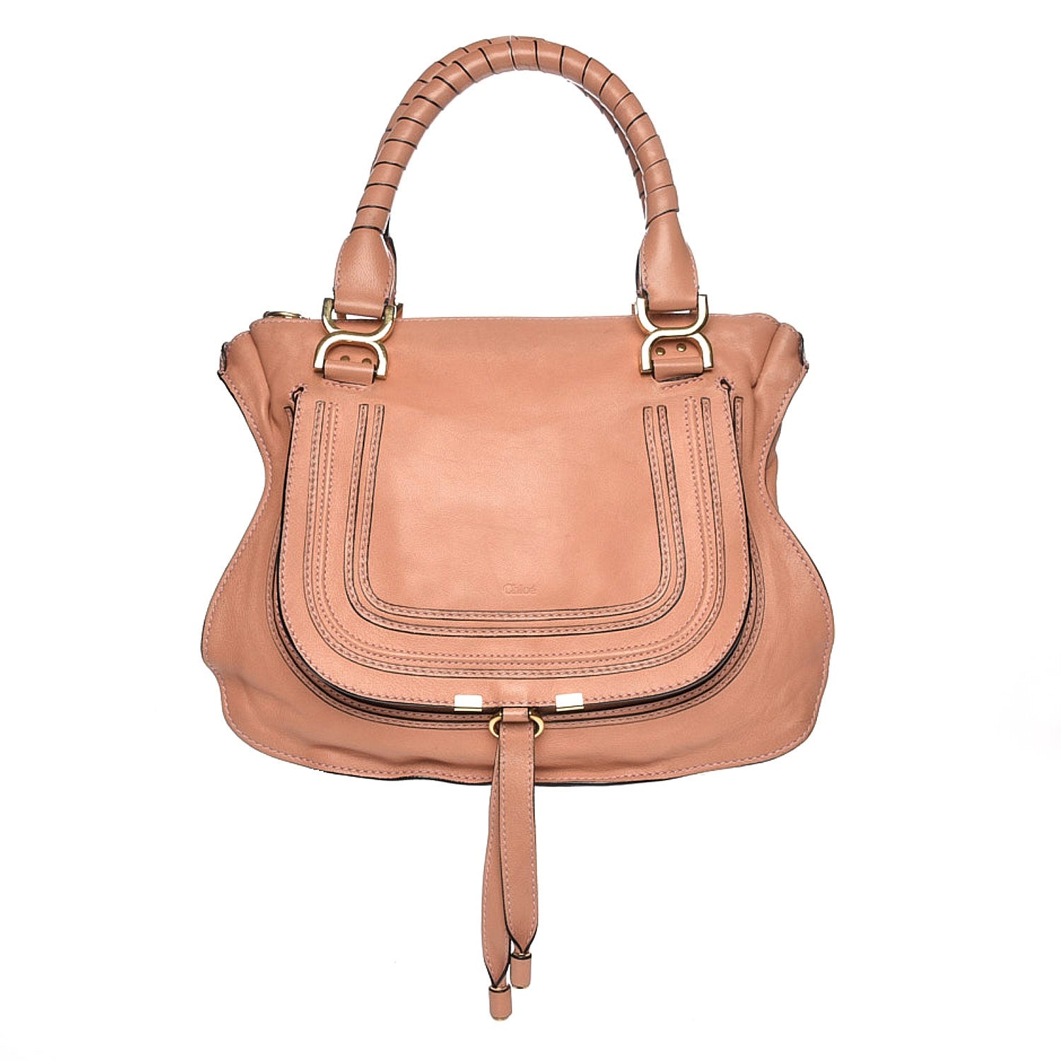Chloe Calfskin Large Marcie Satchel Pink 1 of 14