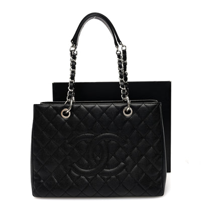 Chanel Caviar Quilted Grand Shopping Tote GST Black 11 of 11