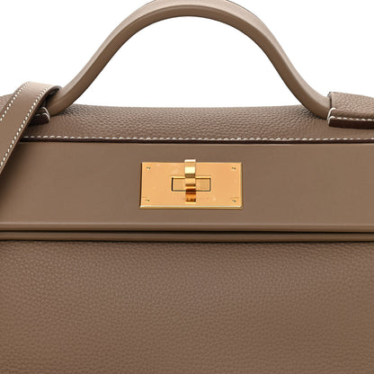 Hermes Taurillon Maurice Swift 24/24 29 Etoupe 8 of 11