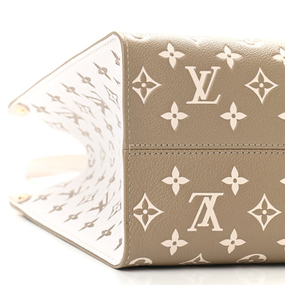 Louis Vuitton Empreinte Monogram Spring In The City Onthego MM Kaki Beige Cream 8 of 9