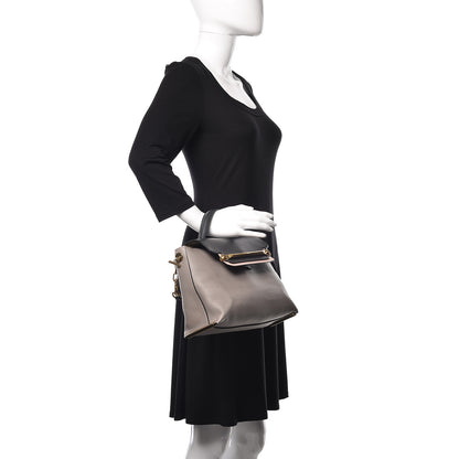 Chloe Calfskin Medium Clare Top Handle Bag Motty Grey 2 of 13