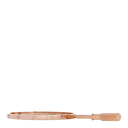 Cartier 18K Pink Gold Small LOVE Bracelet 17 3 of 8