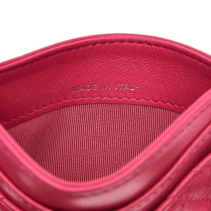 Chanel Lambskin Quilted Card Holder Fuchsia 6 of 9