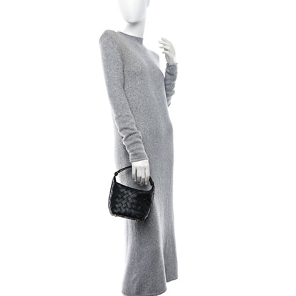 Bottega Veneta Calfskin Nappa Intrecciato Candy Wallace Black 2 of 8