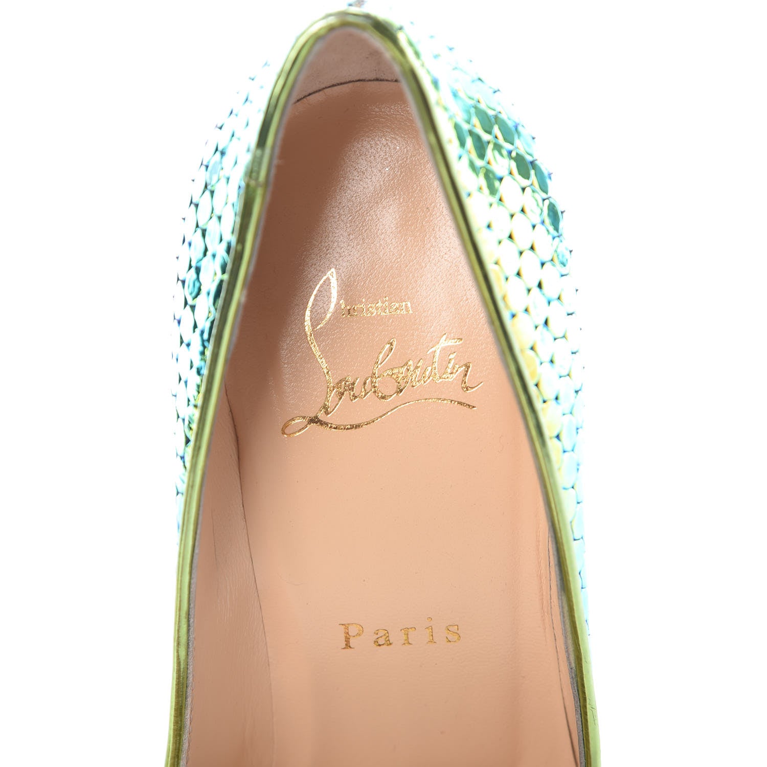 Christian Louboutin Specchio Ruche Pigalle Follies 100 Pumps 36.5 Taiga 8 of 11
