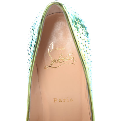 Christian Louboutin Specchio Ruche Pigalle Follies 100 Pumps 36.5 Taiga 8 of 11