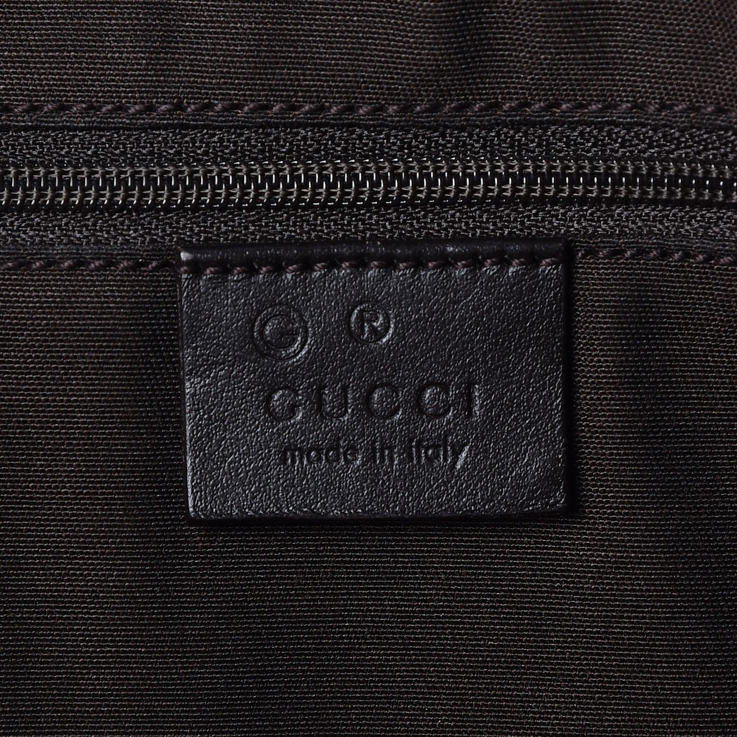 Guccissima Medium GG Charm Dome Satchel Dark Brown