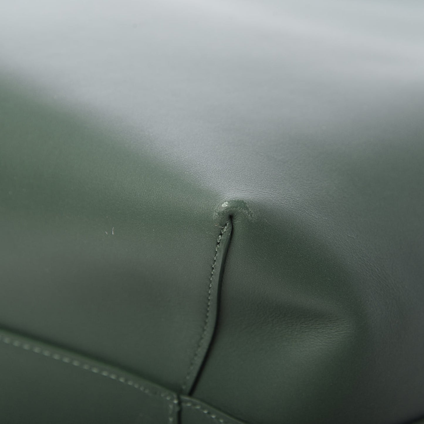 Calfskin Bucket Bag Moss