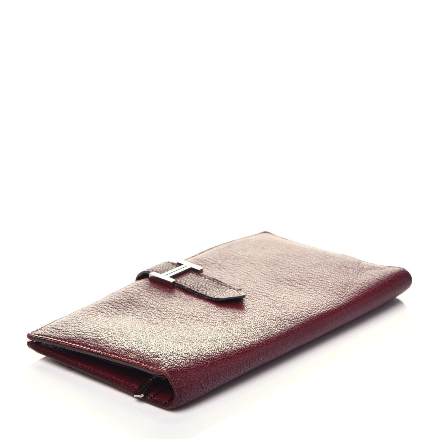 Chevre Mysore Bearn Gusset Wallet Rouge H
