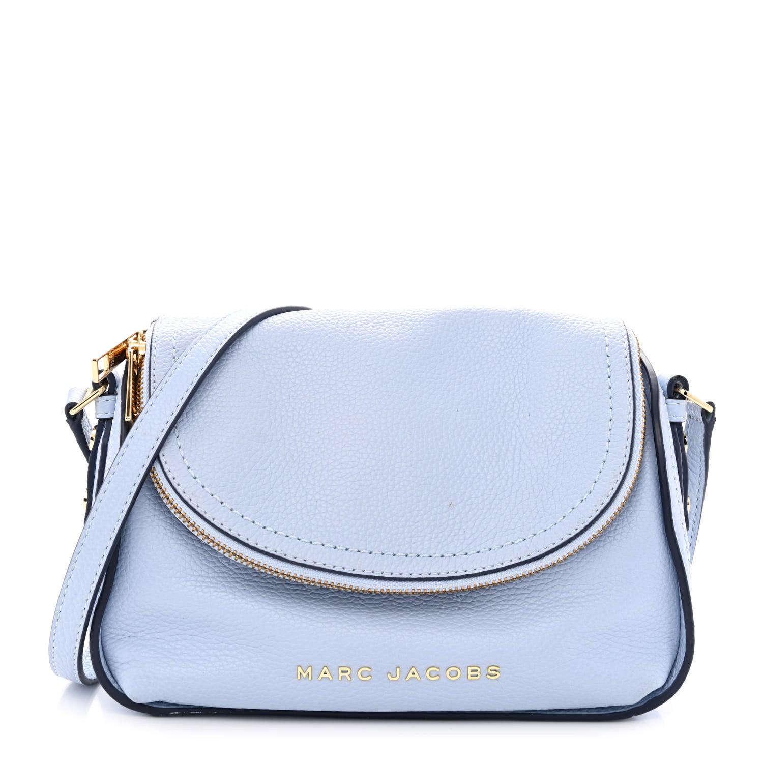 Marc Jacobs Calfskin Mini The Groove Messenger Crossbody Dreamy Blue 1 of 11