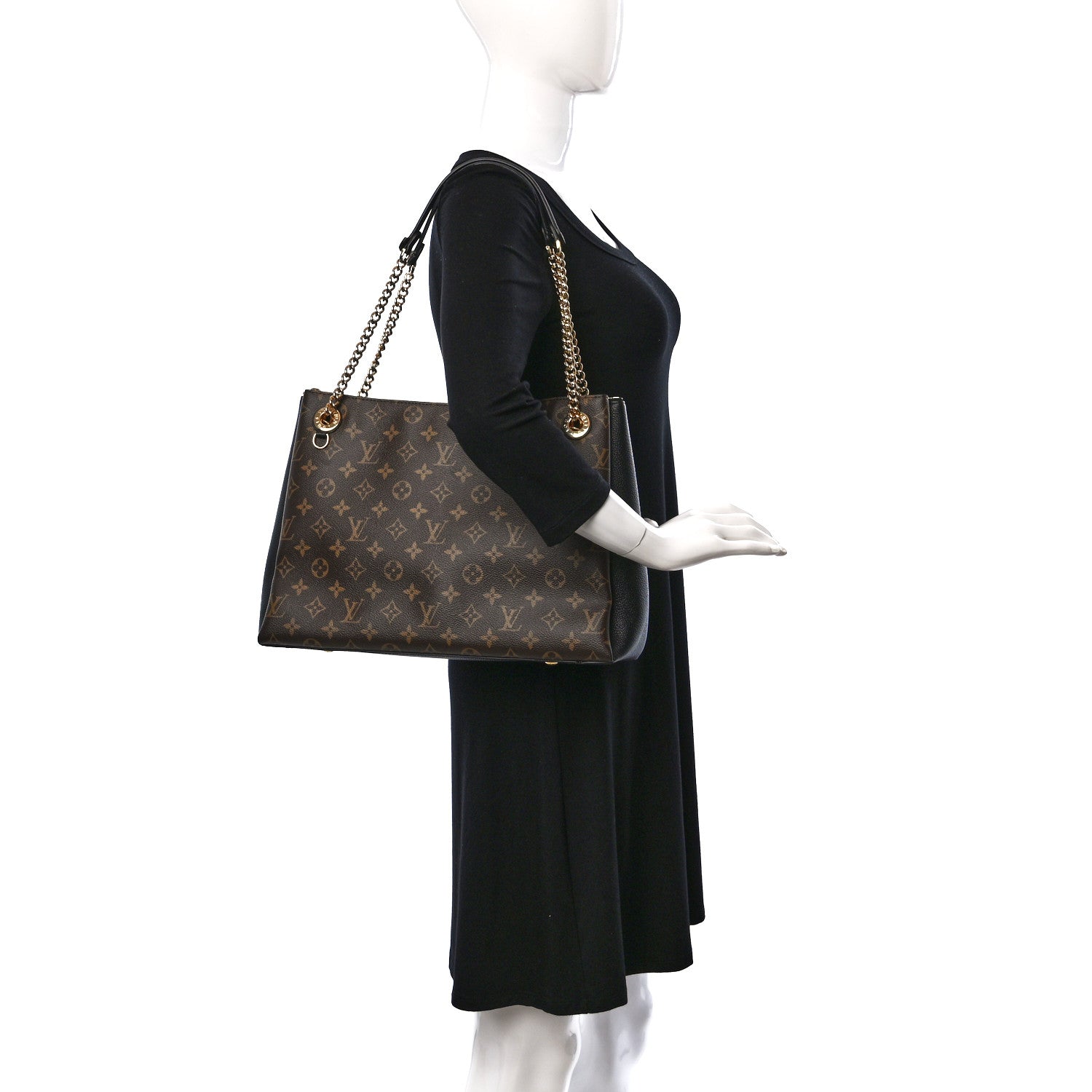 Louis Vuitton Monogram Surene MM Black 2 of 8