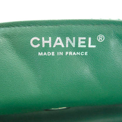 Chanel Calfskin Perforated East West Flap Green 10 of 11