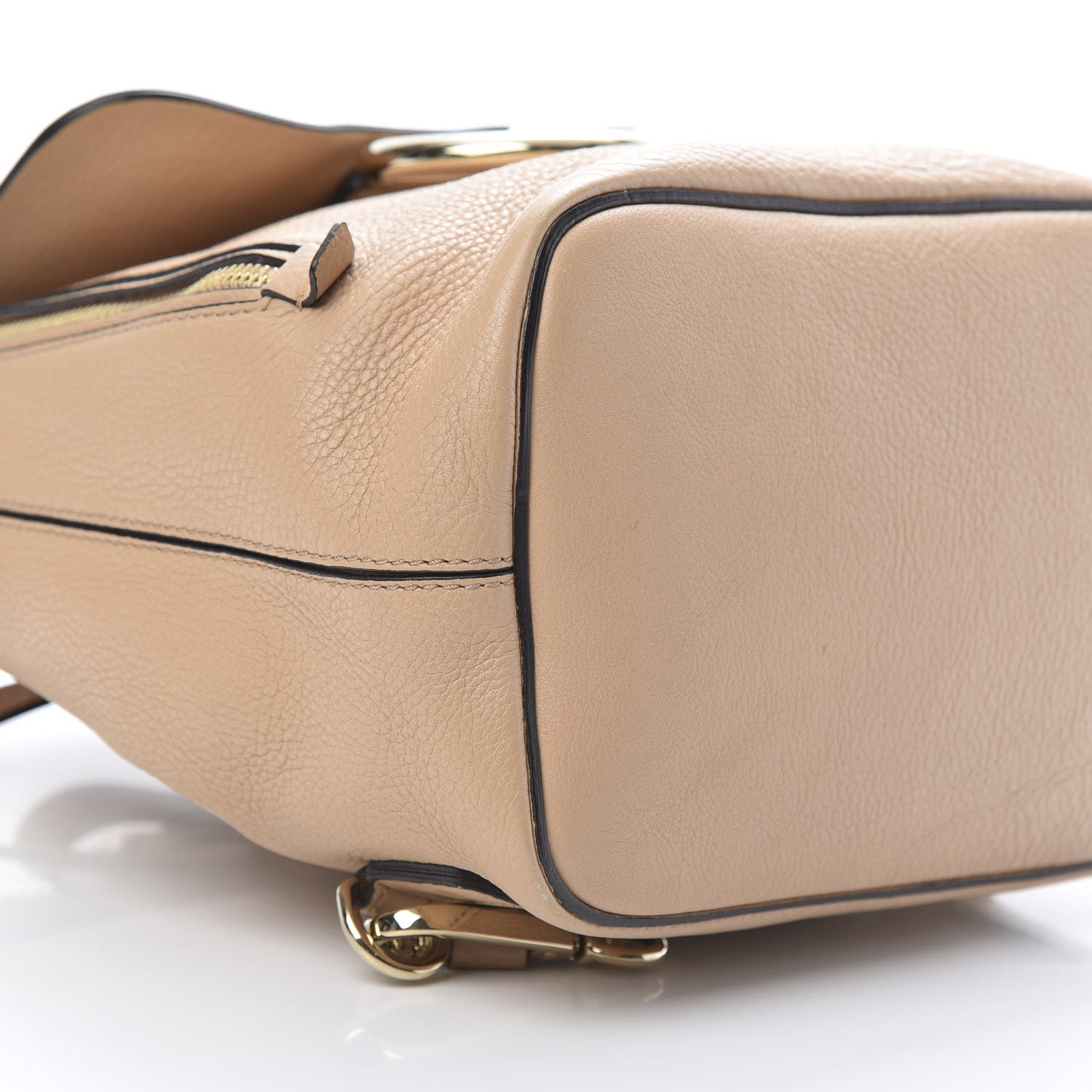 Suede Calfskin Small Faye Backpack Blushy Pink