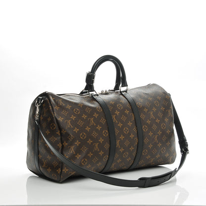 Louis Vuitton Monogram Macassar Keepall Bandouliere 45 3 of 7