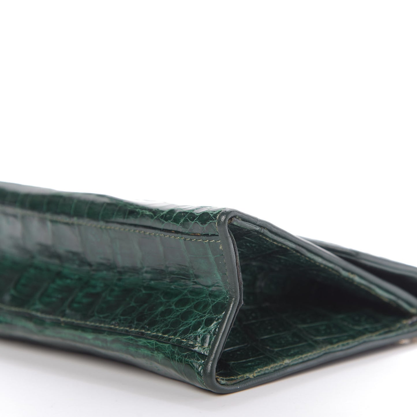 Alligator Tassel Envelope Flap Green