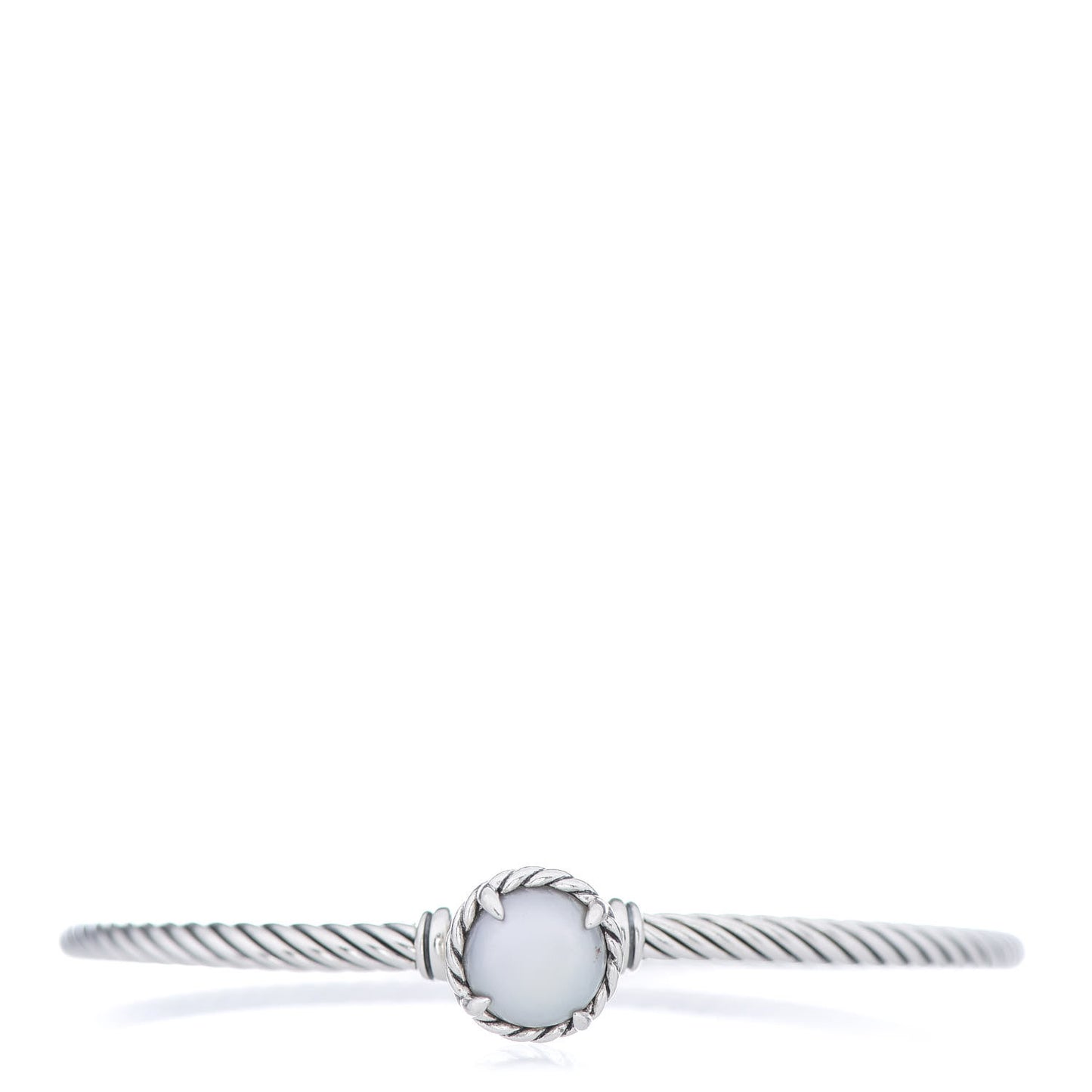 Sterling Silver Pearl 3mm Chatelaine Bracelet