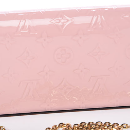 Louis Vuitton Vernis Felicie Chain Wallet Rose Ballerine 11 of 11