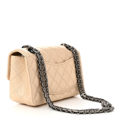 Chanel Metallic Sheepskin Quilted 2.55 Reissue Mini Flap Beige 3 of 10