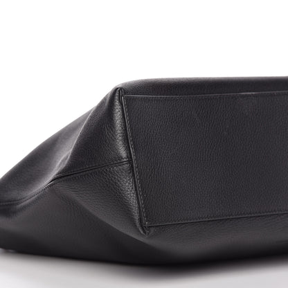 Valentino Garavani Grained Calfskin Rockstud Shoulder Tote Black 6 of 10