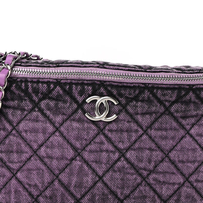 Chanel Denim Quilted Denimpression Waist Bag Purple 8 of 10