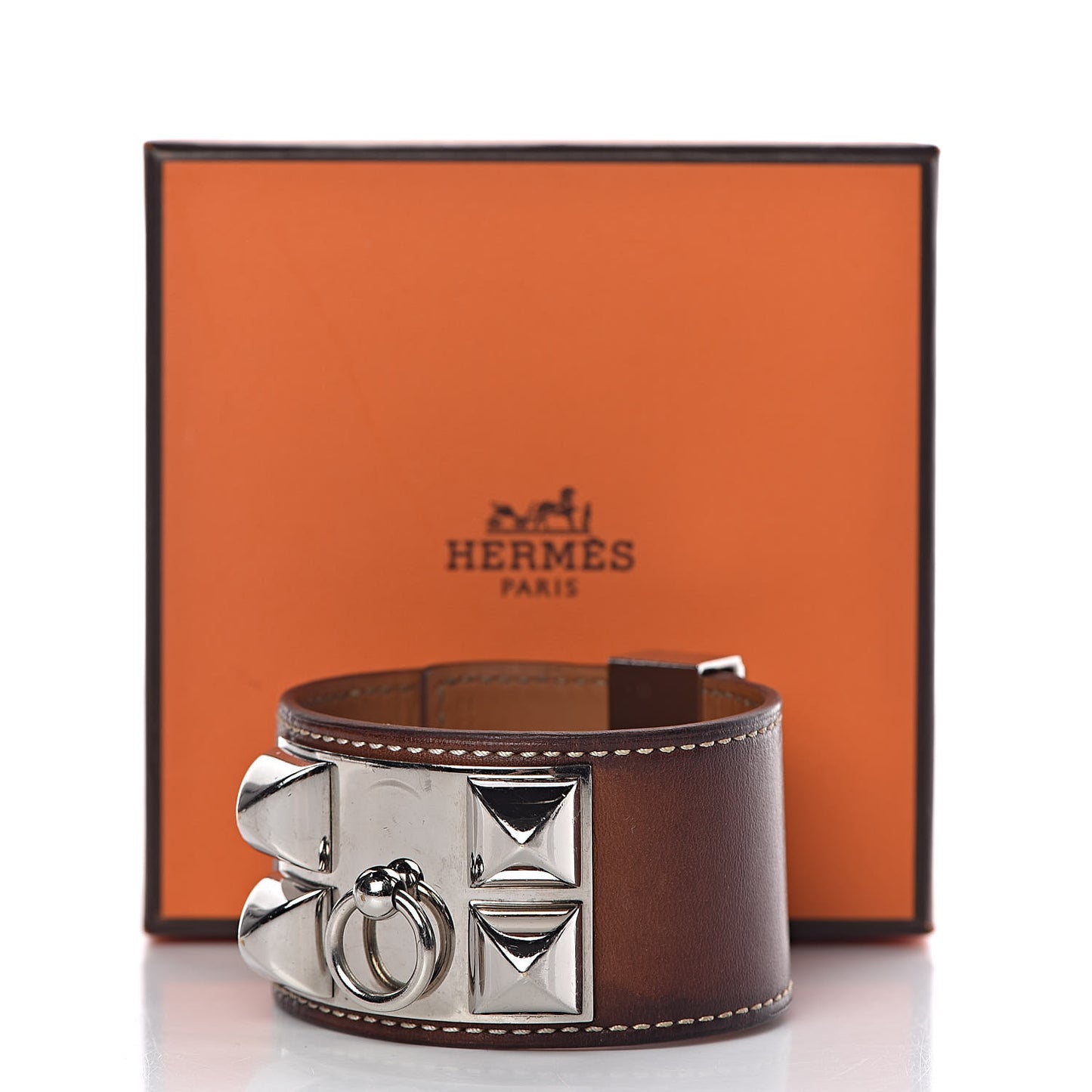 Barenia Collier De Chien CDC Bracelet L Fauve