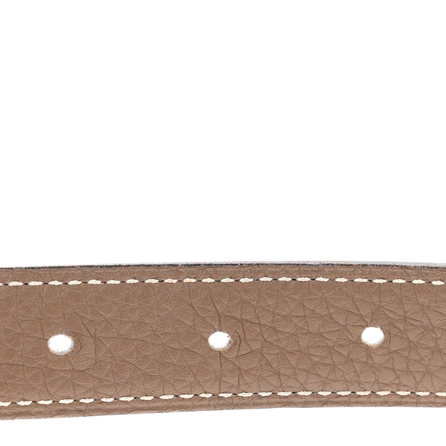 Hermes Box Togo 24mm Belt Strap 80 32 Black Etoupe 4 of 5