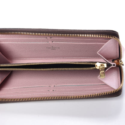 Louis Vuitton Damier Ebene Clemence Wallet Rose Ballerine 5 of 7