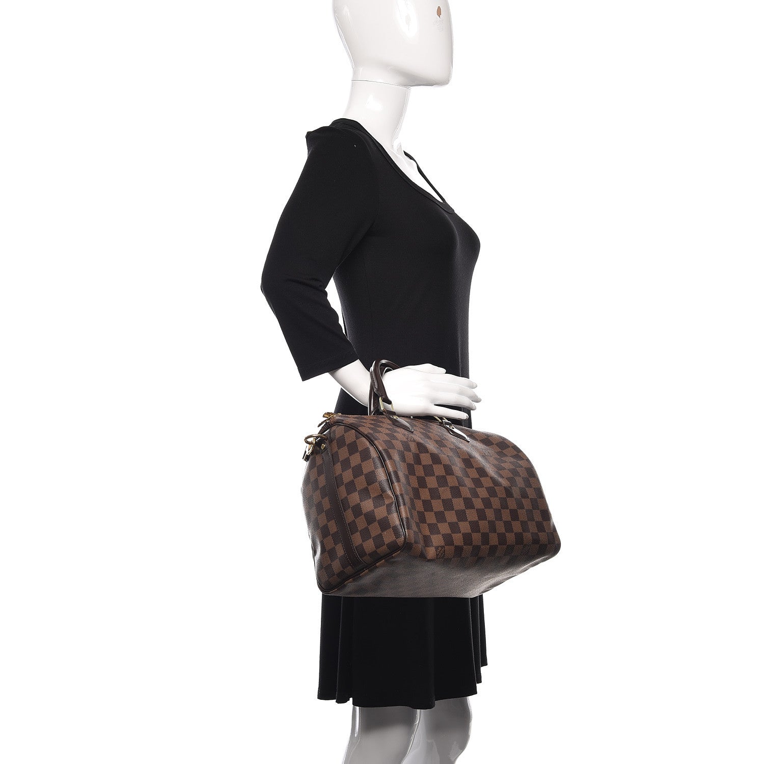 Louis Vuitton Damier Ebene Speedy Bandouliere 30 2 of 12